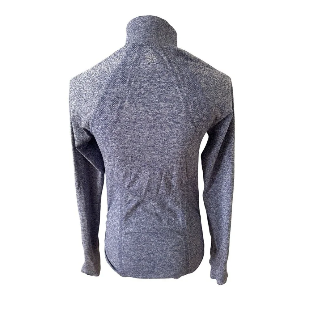 Athleta Fastest Track 1/2 Zip‎ Blue Running Jacket Size Small